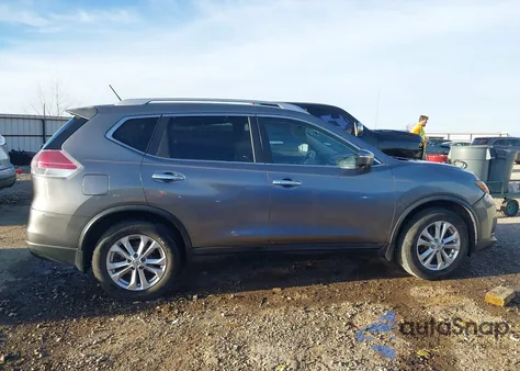 2015 Nissan Rogue Sv из США, поврежденный, VIN KNMAT2MT7FP558648
